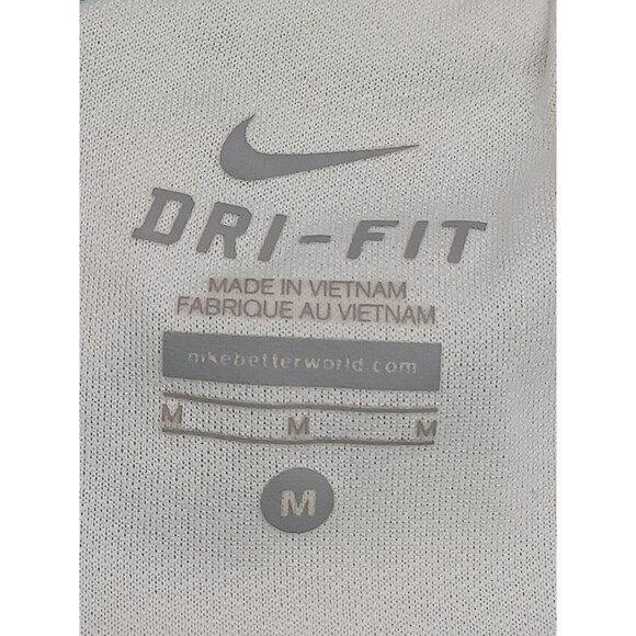 Nike Dri Fit Shorts Womens M Grean white Swoosh Logo Running Athletic Active - Picture 4 of 6